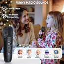 Karaoke Machine with Disco LED Lights for Adults Kids, Portable Bluetooth Speaker with 2 Wireless Microphone Toys Gifts for Girls Boys Birthday Family Home Party by TinyTreasures Baby Boutique