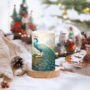 Flickering Flameless Candles, Peacock Garden LED Candles with Remote Timer, Set of 2 Battery Operated Candle for Valentine Wedding Birthday by GreenHaven Gardens