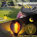 Hot Air Balloon Solar Lantern with Flickering Flame Hanging Solar Lanterns Outdoor Lights Waterproof Lanterns Decorative Garden Patio Yard Party Decor Gray&Wine Red by GreenHaven Gardens