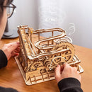 ROKR 3D Wooden Puzzles Marble Run Set - Mechanical Model Kit for Adults DIY Roller Coaster Toys Gifts for Boys/Girls (Marble Parkour) by TinyTreasures Baby Boutique