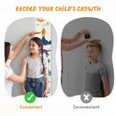 Personalized Name Growth Chart Wall Decor for Kids – Canvas Removable Height Chart Measuring Ruler 59" x 7.9" (Dinosaurs) by TinyTreasures Baby Boutique
