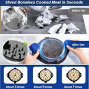 Chicken Shredder Meat Shredder Tool Twist Chicken Breast Shredder Large-Shredding Tools Chicken Breast, Pulled Pork, Beef with Stainless Steel Spikes (Blue&Black) by GreenHaven Gardens