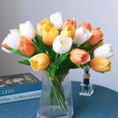 Buart Autumng-Colors Tulip Flowers Artificial Luxury Big Tulip Valentine's Day Mother's Day Easter Home Kitchen Wedding Decorations(11pcs) by CozyNest Decor