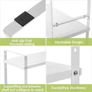 Expandable Cabinet Shelf Organizer Rack, Stackable Kitchen Counter Storage Shelves Stand, Adjustable Height Pantry Shelf Spice Rack (White, 1 Pack) by CozyNest Decor