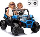 4WD Ride On Car with Remote Control,24V 2Seater Kids Electric Toy Off-Road Truck for Kids,Ride on Buggy for Side by Side(Blue) by TinyTreasures Baby Boutique