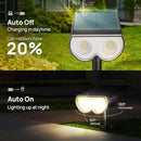 Solar Spot Lights Outdoor, Consciot 16 LEDs IP67 Waterproof Solar Outdoor Lights, Auto On/Off Solar Landscape Spotlights, 2-in-1 Adjustable Wall Lights for Garden Yard Pathway, 6 Pack (Warm White) by GreenHaven Gardens