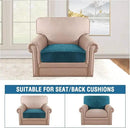 H.VERSAILTEX Velvet Stretch Couch Cushion Cover Plush Cushion Slipcover for Chair Cushion Furniture Protector Seat Cushion Sofa Cover (1 Piece Armchair Cushion Covers, Deep Teal) by CozyNest Decor