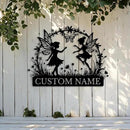 Custom Butterfly Metal Sign,Personalized Butterfly House Number Signs,Personalized Gardener Name Sign,Garden Patio Wall Decor (Style-2) by GreenHaven Gardens