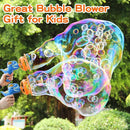 Bubble Machine Gun, Dinosaur Bubble Blower Bubbles Toy for Kids and Toddlers Bubble Maker Christmas Birthday Party Gift for Boys Girls 3 4 5 6 7 8 9(Blue) by TinyTreasures Baby Boutique