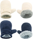 BAVST Baby Toddler Winter Mittens Girls Warm Fleece Lined Gloves Kids Sherpa Lined Mittens for Boys by TinyTreasures Baby Boutique