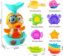 Bath Toys for 12 24 36 Months Babies, Bathtub Toys for Toddlers Kids Ages 1-3, 4-8, Waterfall Bath Toys for Boys and Girls, Small by TinyTreasures Baby Boutique