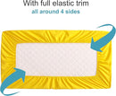 NTBAY 2 Pack Waterproof Crib Mattress Protector, Quilted 28"x52" Toddler Fitted Sheet - Machine Washable - Soft and Breathable Mattress Pad Cover for Crib, Nursery, Daycare, Cot, Yellow by TinyTreasures Baby Boutique