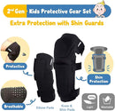 Soft-Style Kids Knee and Elbow Pads with Bike Gloves, Flexible Impact-Resistant Gear for Ages 2-11, Designed for Balance Bikes, Roller-Skating, and Skateboarding by TinyTreasures Baby Boutique