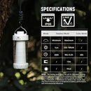 Wurkkos CL01 Camping Lantern Rechargeable, 550LM Waterproof Tent Light with Magnet Base, Up to 300H Runtime,Portable Lantern Flashlight with RGB light,Emergency Camp Light for Hurricane,Hiking,Camping by GreenHaven Gardens