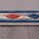 Beverly Rug Outdoor Runner Rug 2x7 Modern Floral Bordered Area Rugs for Indoor and Outdoor Patio Easy to Clean Non Shedding Living Room Porch Garden Washable Outside Carpet (2 x 7 Gray) by CozyNest Decor