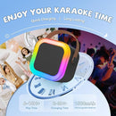 【2025 Newest】 Mini Karaoke Machine for Kids Girls & Boys - Portable Bluetooth Speaker with 2 Wireless Microphones - Kids Birthday Gifts for Ages 4-10 - Kids' Instrument Accessories - Black by TinyTreasures Baby Boutique