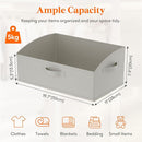 Lifewit Storage Baskets for Shelves, 6 Packs Non-woven Fabric Trapezoid Closet Organizer Bins with Handles, Foldable Clothing Containers Box for Clothes, Toy, Towel, Book, DVD, Hats, Large-Light Grey by TinyTreasures Baby Boutique