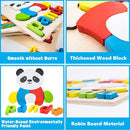Toddler Puzzles,Wooden Puzzles for Todder 1 2 3 Years Old Boys Girls Eco Friendly Wooden Toys Educational Preschool Gift for Kids(6 Pack) by TinyTreasures Baby Boutique