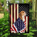 FLAGWIX Beagle Flag - Outdoor Beagle Decorations, Garden Flag (11.5" x 17.5"), Heavy-duty Canvas Patriotic Double Sided Flag Dog Lover Garden Decor by GreenHaven Gardens