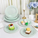 FLOWERCAT 60PCS Sage Green Plates - Heavy Duty Plastic Plates Disposable for Party/Easter - Include 30PCS 10.25inch Sage Green Dinner Plates and 30PCS 7.5inch Dessert Plates by CozyNest Decor