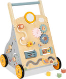 Wooden Baby Walker and Push Toy - Adjustable Height, Montessori Learning Activity Center for Boys and Girls, Toddler Push Walker and Development Toy for Kids 1-3 Years by TinyTreasures Baby Boutique