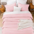 Litanika Pink Twin/Twin XL Comforter Set, 2 Pieces Girls Teen Kids Cute Soft Solid Bedding Comforter Set, All Season Bed Set (66x90In Comforter & 1 Pillowcase) by CozyNest Decor