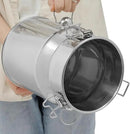 Stainless Steel Milk Can, 201 Stainless Steel Pail 1Gal Milk Can with Sealed Lid, 5L Hanging Lid Metal Milk Jug Bucket for Oil Tea Wine by CozyNest Decor