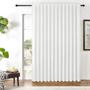 Joydeco Custom Blackout Curtains for Bedroom, 1 Panel Room Darkening Curtains & Drapes for Living Room Window Rod Pocket Back Tab (Custom Size,Pure White) by TinyTreasures Baby Boutique