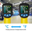 MESTEK Infrared Thermometer Laser Temperature Gun, -58°F to 1472°F (-50~800°C), Non-Contact Digital IR Thermometer Temp Gun Gun with Color LCD for Cooking Pizza Oven, Adjustable Emissivity by TinyTreasures Baby Boutique