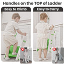 Primlect Space-Saving Potty Training Seat with Ladder, Adjustable Step and Toilet Seat Height, Top Handles for Easy Climbing, Easy to Carry, Portable Toddler Toilet Trainer for Small Bathrooms by TinyTreasures Baby Boutique