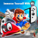 Orzly VR Headset Designed for Nintendo Switch & Switch OLED Console with Adjustable Lens for a Virtual Reality Gaming Experience and for Labo VR - Colour Pop - Gift Boxed Edition Tanami by TinyTreasures Baby Boutique