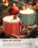 Ceramic Mugs 14 Oz,Mugs Set for Men Women, Ceramic Mugs Set with Large Handle for Coffee Tea Milk Cocoa, Coffee Cups Set of 6 Gift for Dad Mom,Easy to Clean & Hold, Microwave Safe. by CozyNest Decor