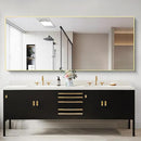 30x72inch Bathroom Mirror, Gold Rectangle Mirror with Thin Metal Frame, Large Rectangular Wall Mirrors for Bathroom, Living Roomm, Hair Salon, Big Farmehouse Mirror Hang Horizontal/Vertical by CozyNest Decor