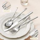 KINGSTONE Silverware Set, 30-Piece Forged Flatware Set Cutlery Set Premium Stainless Steel, Service for 6, for Kitchen, Home, Wedding, Party, Mirror Polished and Dishwasher Safe by CozyNest Decor