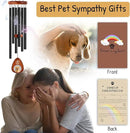 Personalized Pet Memorial Wind Chimes - Dog Memorial Gifts for Loss of Dog,Dogs Remembrance Bereavement Gift,Custom Pet Loss Sympathy Gifts in Memory of Dogs Cats (Design 2) by CozyNest Decor