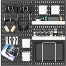 Pegboard Combination Kit, 25.2" x 25.2" Wall Mounted Storage Set with 4 Pegboards & 20 Accessories Hanging, Peg Boards Organizer by CozyNest Decor