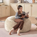 Bean Bag Chair 3Ft, Memory Foam Filled, Large Beanbag Chairs for Adults and Teens, Soft Sofa with Removable Flannel Cover, Round Couch for Living Room Bedroom College Dorm (Apricot, 3FT-36×36"×24") by CozyNest Decor