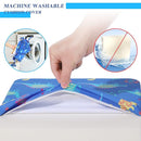 Toddler Booster Seat for Dining Table Cartoon Stronger Support Baby Kids Booster Seat for Dining Table Washable 2 Safer Straps Non-Slip Bottom Portable Increasing Cushion for Travel Home by TinyTreasures Baby Boutique