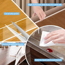 13.12 FT Edge Corner Protector Baby Proofing,Soft Clear Furniture Table Corner Guard & Edge Safety Cabinet Door Bumper,Crib Bumpers,Wall Protector(Width 2 in，Thickness 0.08 in) by TinyTreasures Baby Boutique