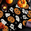 Halloween Placemats Pumpkins Ghost Set of 4 Table Mats Seasonal Home Party Kitchen Dining Table Decorations 12x18 Inch by CozyNest Decor