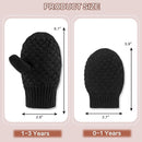 Baby Knit Mittens Toddler Boys Girls Gloves Winter Infant Newborn No Scratch Mitten 0-3 Years by TinyTreasures Baby Boutique
