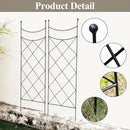 45.3" H x 15" W Metal Garden Trellis for Climbing Plants, Black Iron Trellis for Vines Plant Rose Vegetable Support,Large Decorative Outdoor Trellis，2 Pack by GreenHaven Gardens