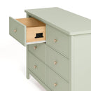Graco Sasha 6 Drawer Dresser (Sage) – GREENGUARD Gold Certified, Wood Storage for Nursery or Kids’ Room, Safe Interlocking Drawer System & Easy Assembly with Pre-Installed Tracks by TinyTreasures Baby Boutique