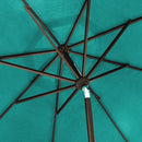 EliteShade USA 10-Year-Non-Fading 10Ft Market Umbrella Patio Umbrella Outdoor Table Umbrella with Ventilation, Teal by GreenHaven Gardens