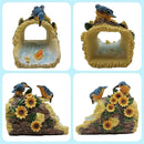 Bird Statues Outdoor Decoration, Resin Statue Garden Decor, Animal Downspout Diverter, Decorative Gutter Extension, 3"4" Downspout Extender Diverter Splash Block by GreenHaven Gardens