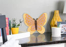 NAT & Jules Animal Character Shaped Dimensional Indoor Outdoor 11 inch Cast Resin Decorative Garden Stepping Stone, Patio, Walkway Sculpture Yard Art, Yellow Butterfly by CozyNest Decor