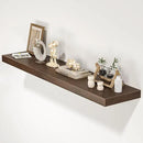 Floating Shelves for Wall, 48" W x 9.3" D x 1.5" H, Wooden Wall Mounted Display Shelves with Invisible Brackets for Living Room, Bedroom, Bathroom, Kitchen Decor and Storage, Set of 1, Walnut by CozyNest Decor