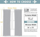 ChrisDowa Blackout Curtains 120 Inches Long 2 Panels Set for Living Room, Grommet Thermal Insulated Room Darkening Curtains for Bedroom (Burgundy Red, 52 x 120 Inch) by CozyNest Decor
