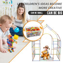 Ggiibro Straw Constructor Toys STEM Building Toys 800Pcs Toys for 3+ Year Interlocking Plastic Toys Engineering Toys Thin Tube Blocks Toy Educational Toy Kit for Indoor Kids Toys with a Storage Box by TinyTreasures Baby Boutique
