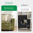 38.5 Oversized Accent Chair with Storage Green Corduroy, Single Modern Accent Sofa Chair with Arms for Apartment Living Room (21" Deep Seat) by CozyNest Decor